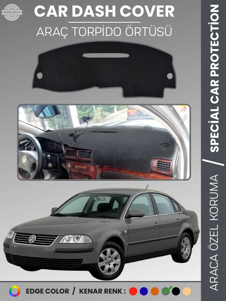 VOLKSWAGEN PASSAT B5 (1996-2005) Uyumlu Torpido Örtüsü Araca Özel Ön Göğüs Koruma
