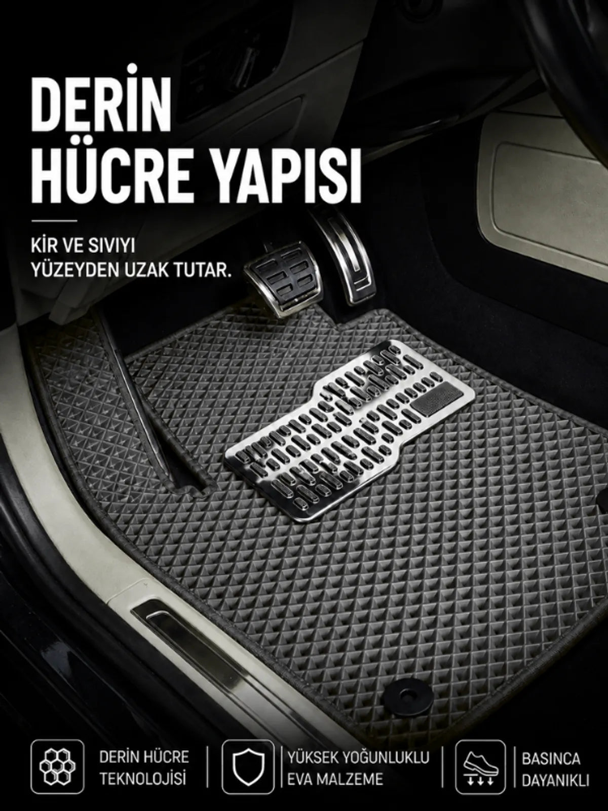 Opel Meriva A (2003-2010) Araca Özel EVA Oto Paspas Seti Topukluk Dahil Tam Set