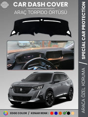 PEUGEOT 2008 (2019-2021) Uyumlu Torpido Örtüsü Araca Özel Ön Göğüs Koruma