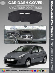 RENAULT CLIO 3 (2009-2014) Uyumlu Torpido Örtüsü Araca Özel Ön Göğüs Koruma
