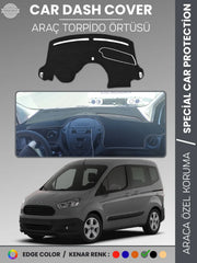 FORD COURİER (2013-2020) Uyumlu Torpido Örtüsü Araca Özel Ön Göğüs Koruma
