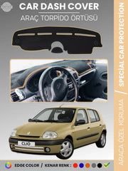 RENAULT CLIO 2 AIRBAGLI (2001-2012) Uyumlu Torpido Örtüsü Araca Özel Ön Göğüs Koruma