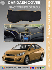 HYUNDAİ ACCENT BLUE (2011-2017) Uyumlu Torpido Örtüsü Araca Özel Ön Göğüs Koruma