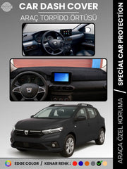 DACIA SANDERO (2021+) Uyumlu Torpido Örtüsü Araca Özel Ön Göğüs Koruma