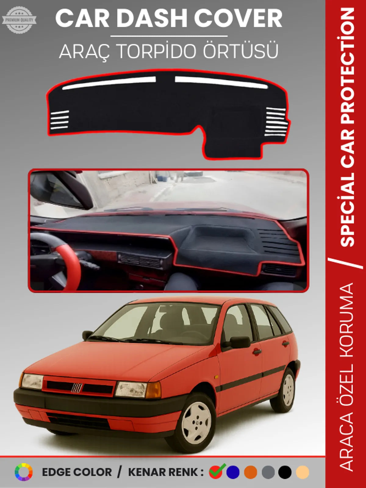 FIAT TİPO ANALOG MODEL DİJİTAL EJRANLI Uyumlu Torpido Örtüsü Araca Özel Ön Göğüs Koruma