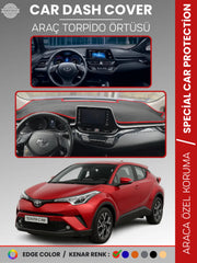 TOYOTA C-HR (2016-2022) Uyumlu Torpido Örtüsü Araca Özel Ön Göğüs Koruma